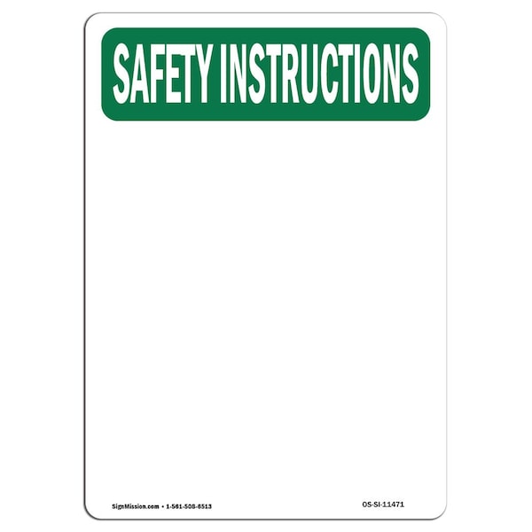 OSHA Sign, Code Of Mine Signals 1 Bell Hoist, 24in X 18in Rigid Plastic, 18" W, 24" L, Portrait